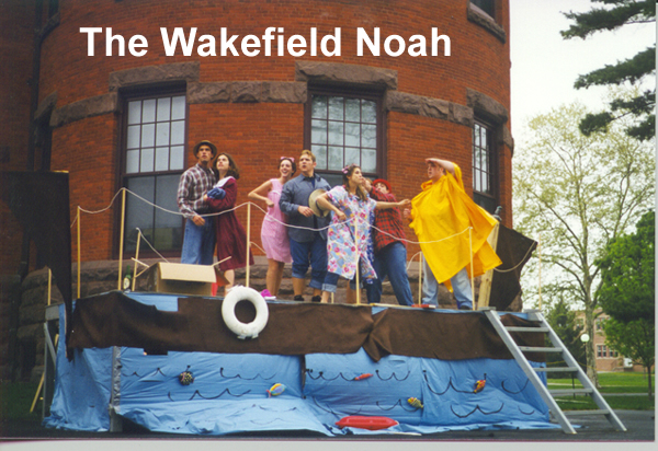 "Get on the damn boat!" The 1999 Class produced a Hillbilly version of the Wakefield Master's "Noah" (Image Credit: Fee 1999)
